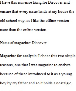 Week 5 Homework_Magazine Analysis_Survey of Mass Media Communications